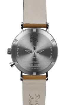 Preview: Bauhaus Herrenuhr Solar mit Energieanzeige und Lederarmband